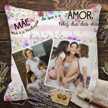 Almofada Personalizada com Foto | Presente Dia das Mães