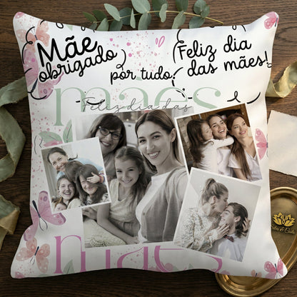Almofada Personalizada com Foto | Presente para Mães