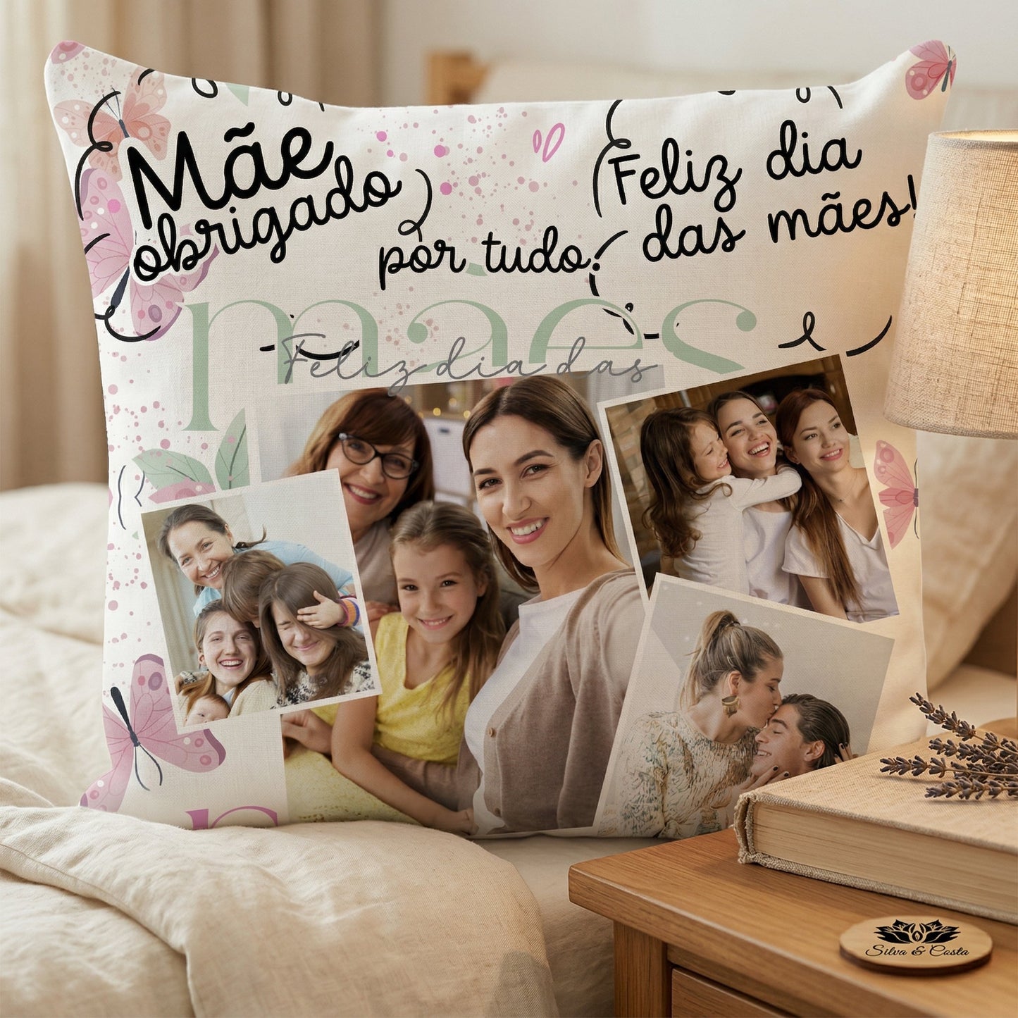Almofada Personalizada com Foto | Presente para Mães
