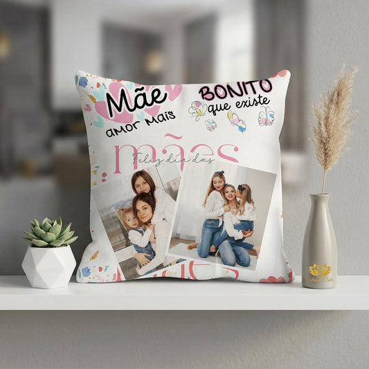 Almofada Personalizada com Fotos | Presente para Mães