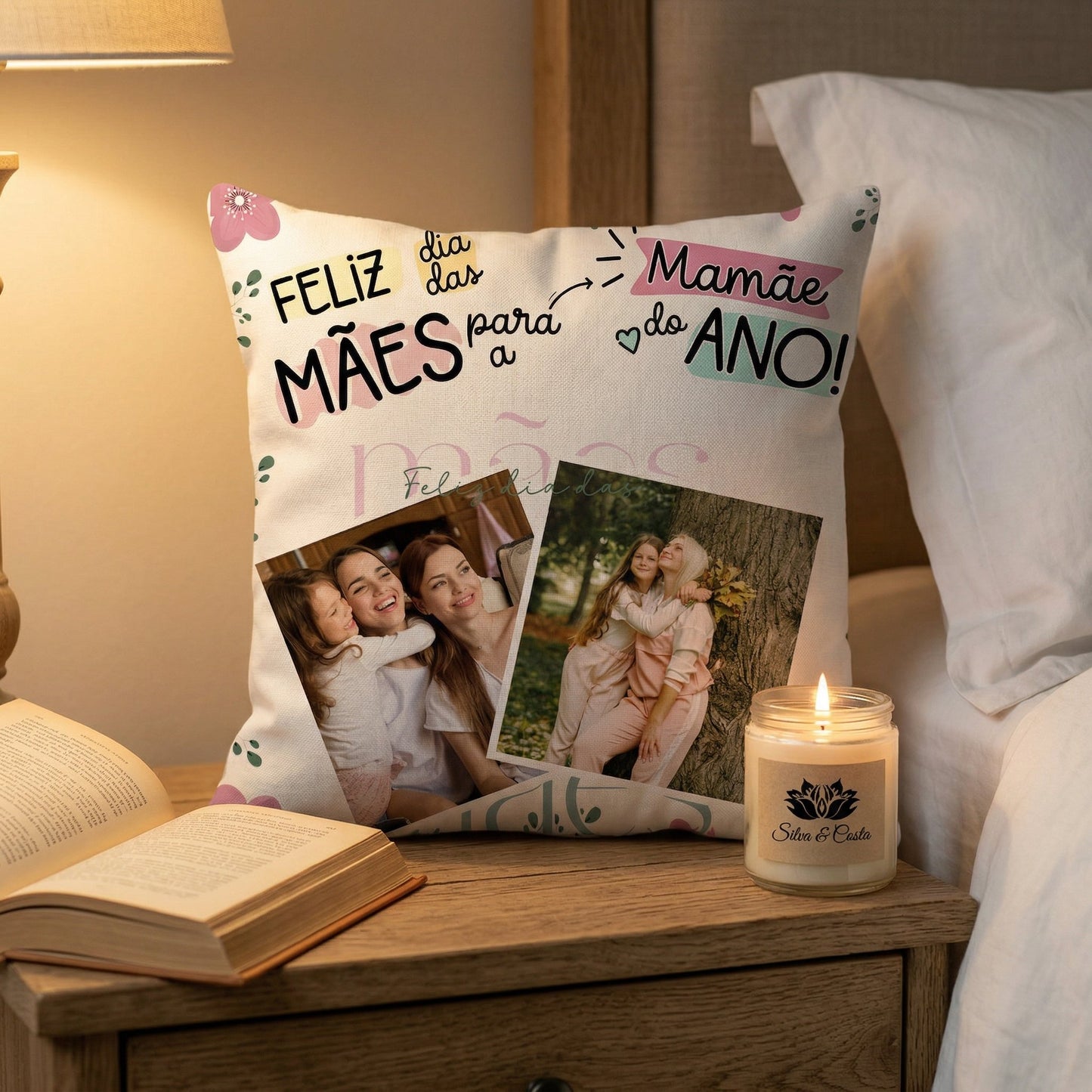 Almofada Personalizada com Foto | Presente para Mãe