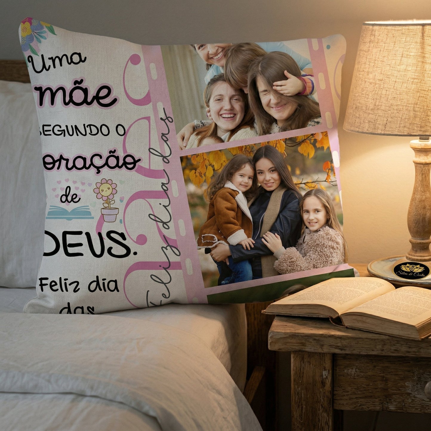 Almofada Personalizada com Foto | Presente para Mães