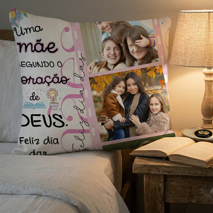 Almofada Personalizada com Foto | Presente para Mães
