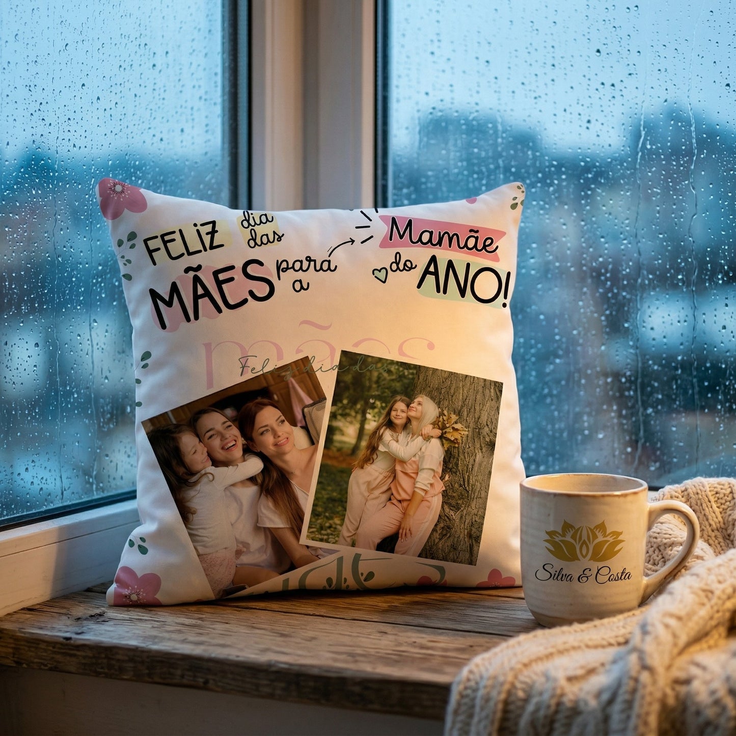 Almofada Personalizada com Foto | Presente para Mãe