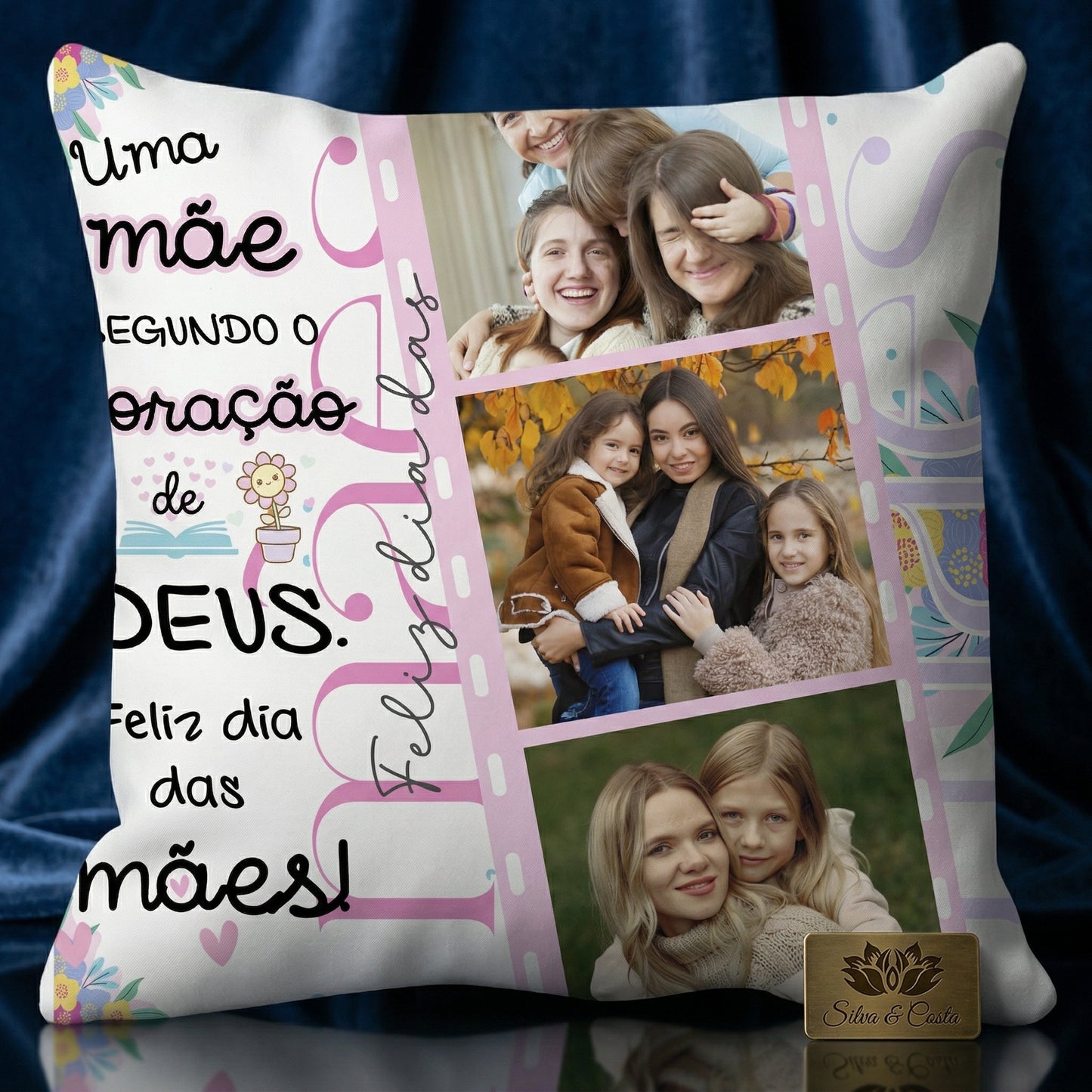 Almofada Personalizada com Foto | Presente para Mães