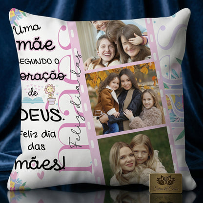 Almofada Personalizada com Foto | Presente para Mães
