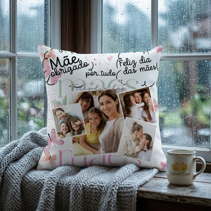 Almofada Personalizada com Foto | Presente para Mães