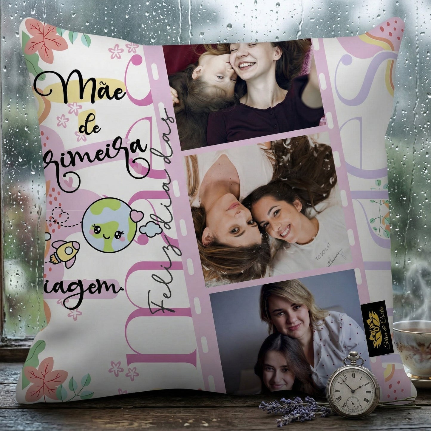 Almofada Personalizada com Foto | Presente para Mães