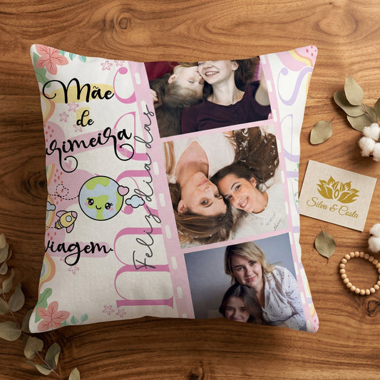 Almofada Personalizada com Foto | Presente para Mães