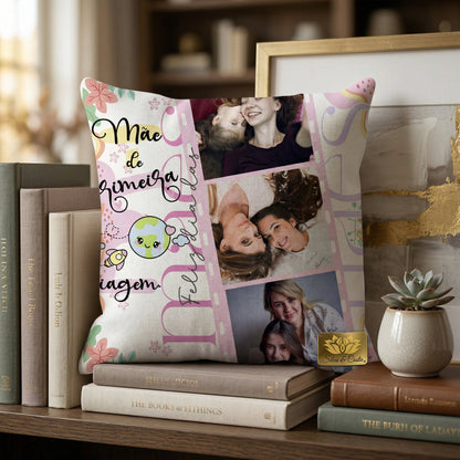 Almofada Personalizada com Foto | Presente para Mães