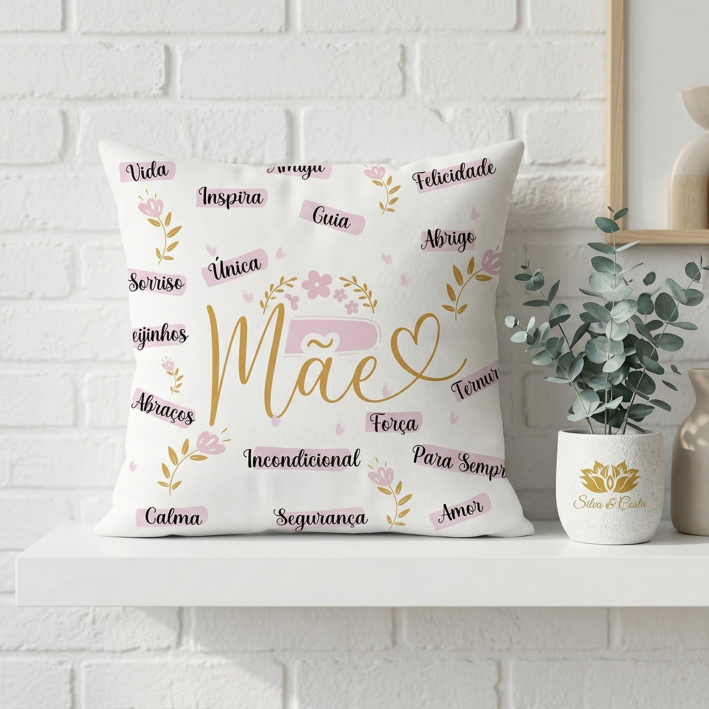 Almofada Personalizada com Foto e Nome | Presente Casal ou Bebê