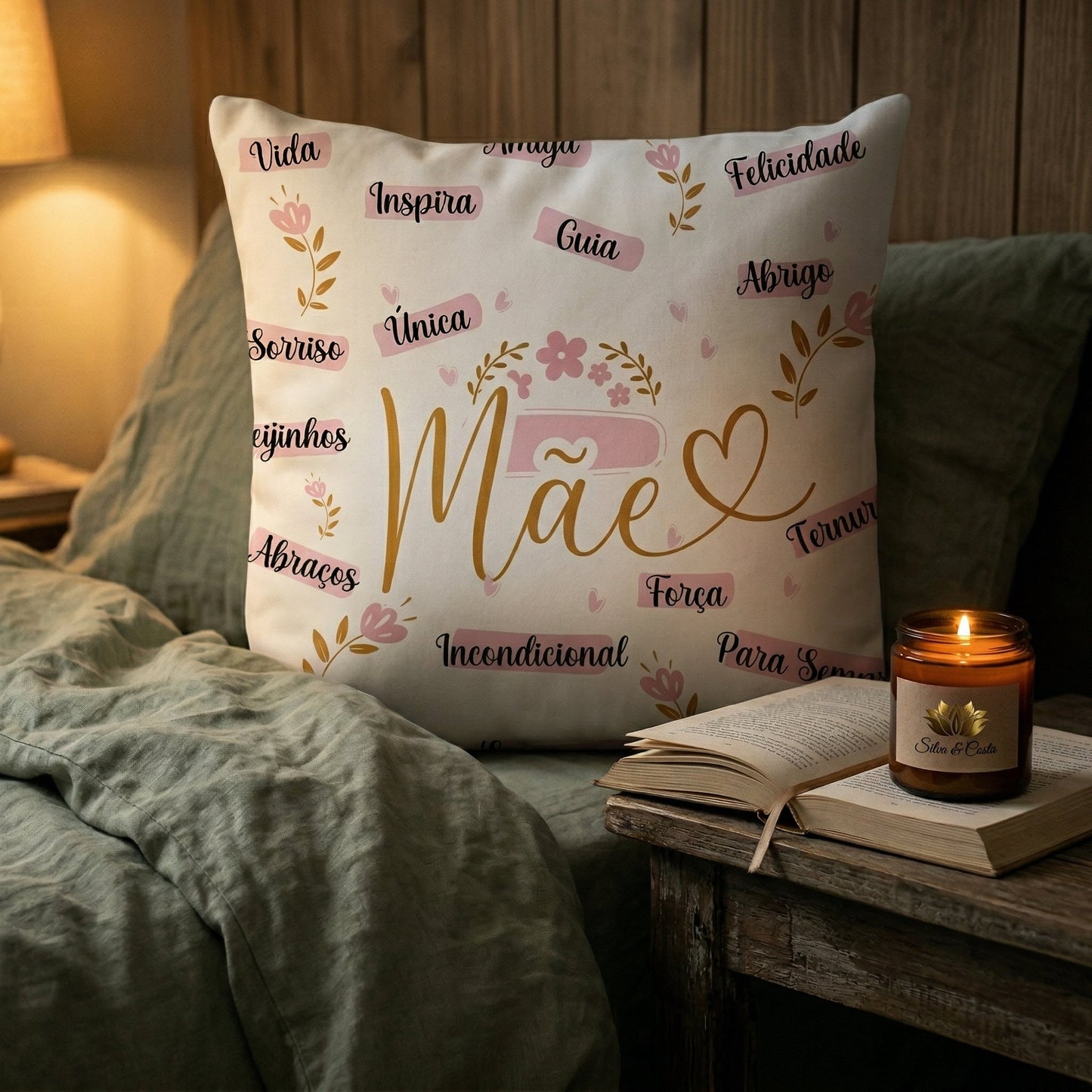 Almofada Personalizada com Foto e Nome | Presente Casal ou Bebê