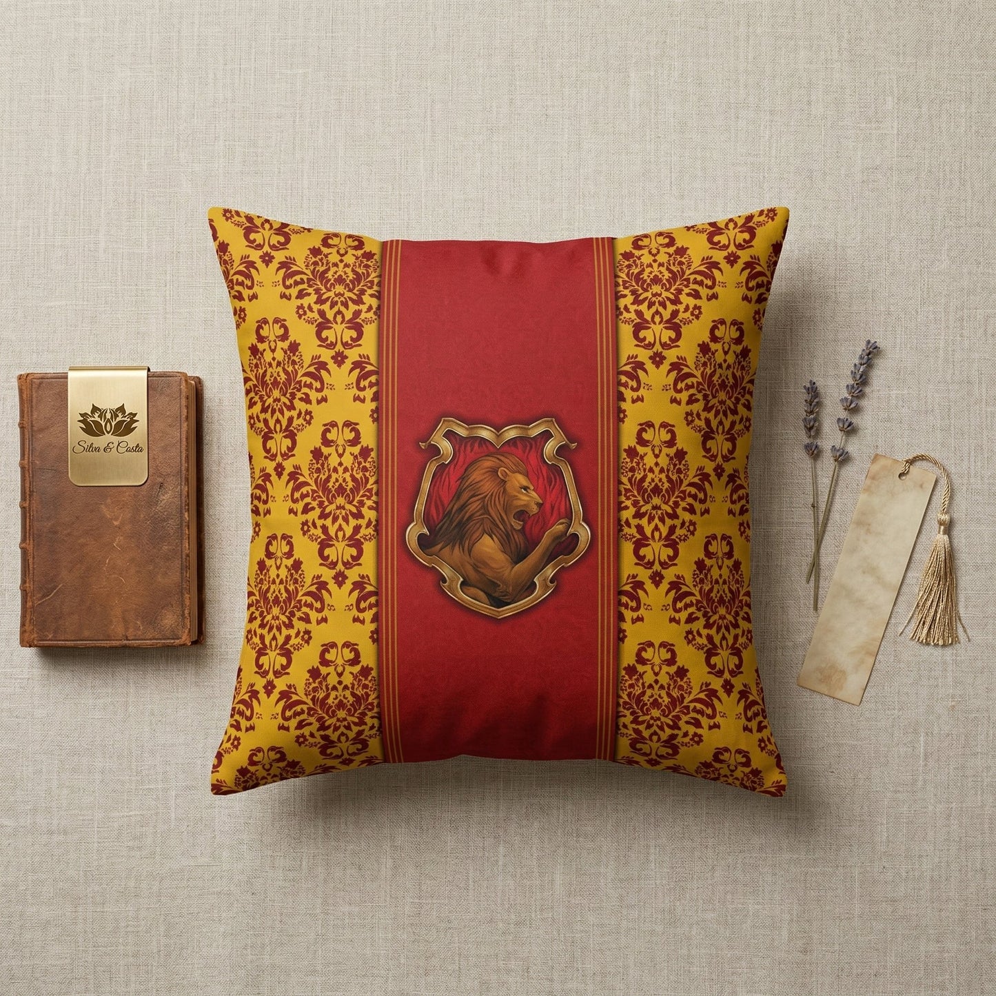 Almofada personalizada com nome Grifinória | Presente fã Harry Potter