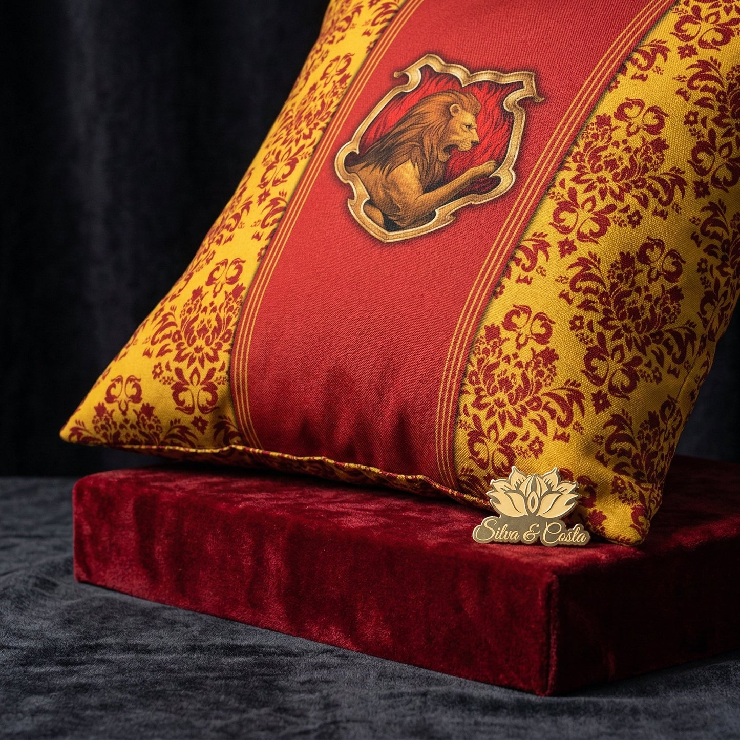 Almofada personalizada com nome Grifinória | Presente fã Harry Potter