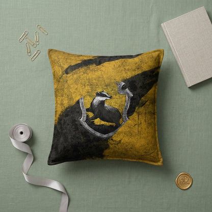 Almofada Personalizada Harry Potter com Nome — Lufa-Lufa Texugo Presente