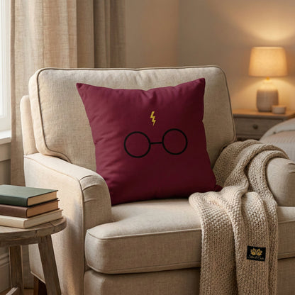 Almofada Personalizada com Nome 40x40 — Presente Infantil Tema Harry Potter