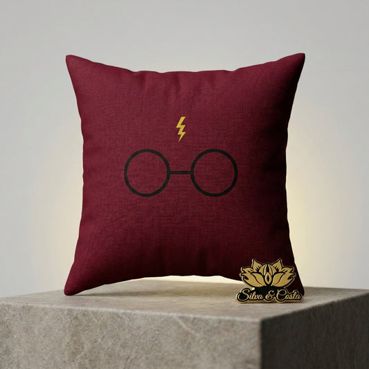 Almofada Personalizada com Nome 40x40 — Presente Infantil Tema Harry Potter