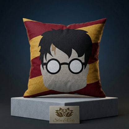 Almofada Personalizada com Nome — Tema Harry Potter Minimalista Infantil 40x40