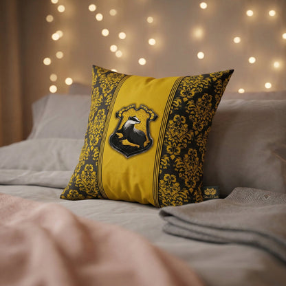 Almofada Personalizada com Nome — Harry Potter Lufa-Lufa 40x40 Presente
