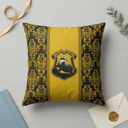 Almofada Personalizada com Nome — Harry Potter Lufa-Lufa 40x40 Presente