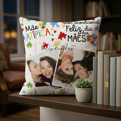 Almofada Personalizada com Fotos | Presente Dia das Mães