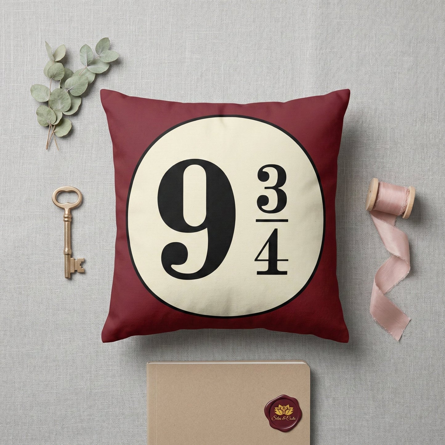 Almofada Personalizada com Nome — Tema Plataforma 9 3/4 Harry Potter