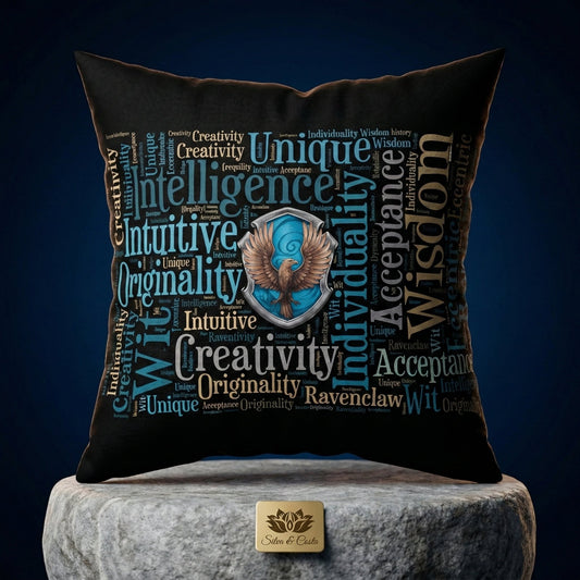 Almofada Personalizada com Nome 40x40 — Presente Harry Potter Ravenclaw