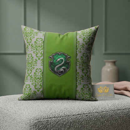Almofada Personalizada com Nome — Harry Potter Sonserina 40x40 Presente