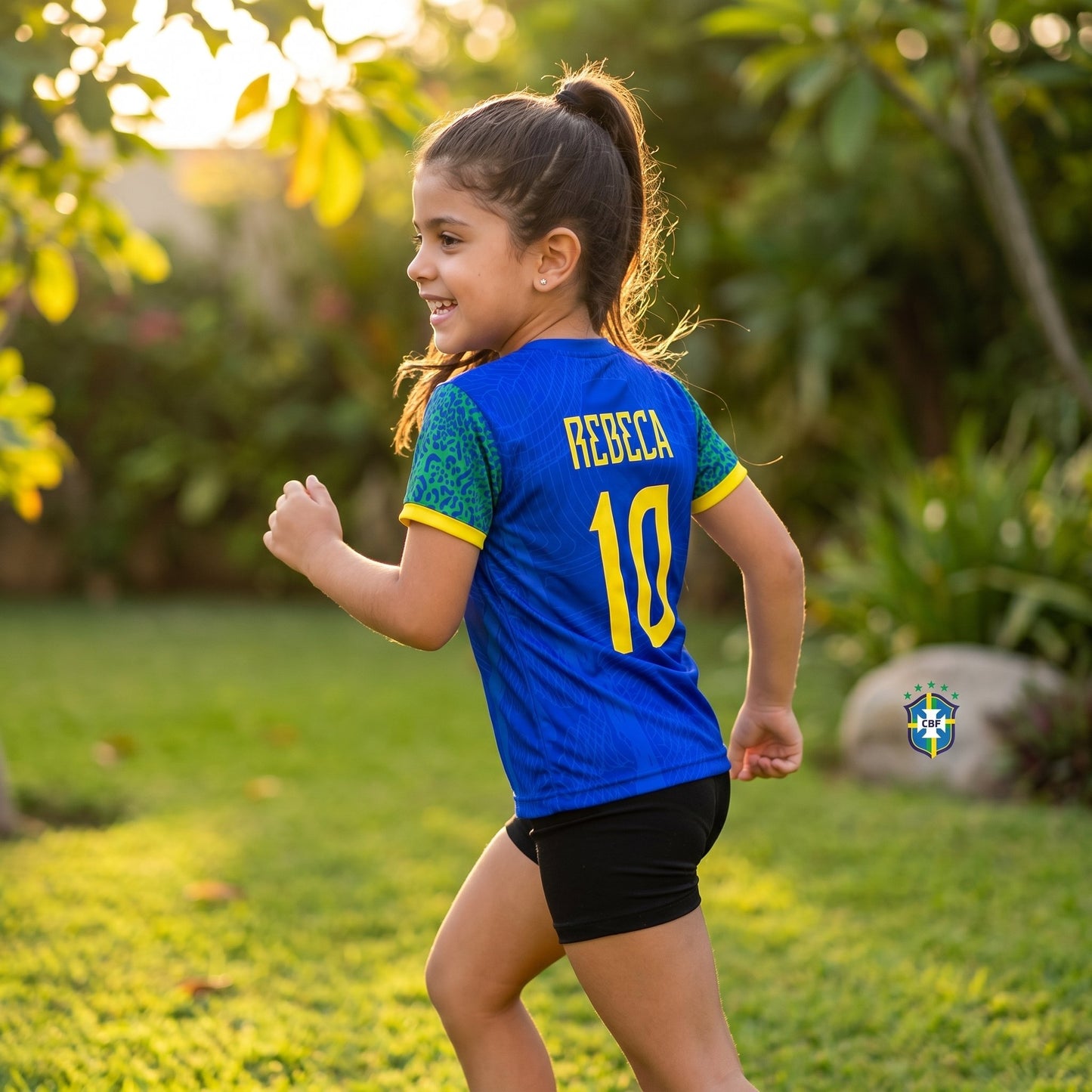 Camiseta Infantil Brasil Personalizada | Com Nome e Número
