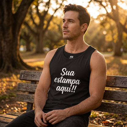 Camiseta Regata Personalizada com Texto | Academia