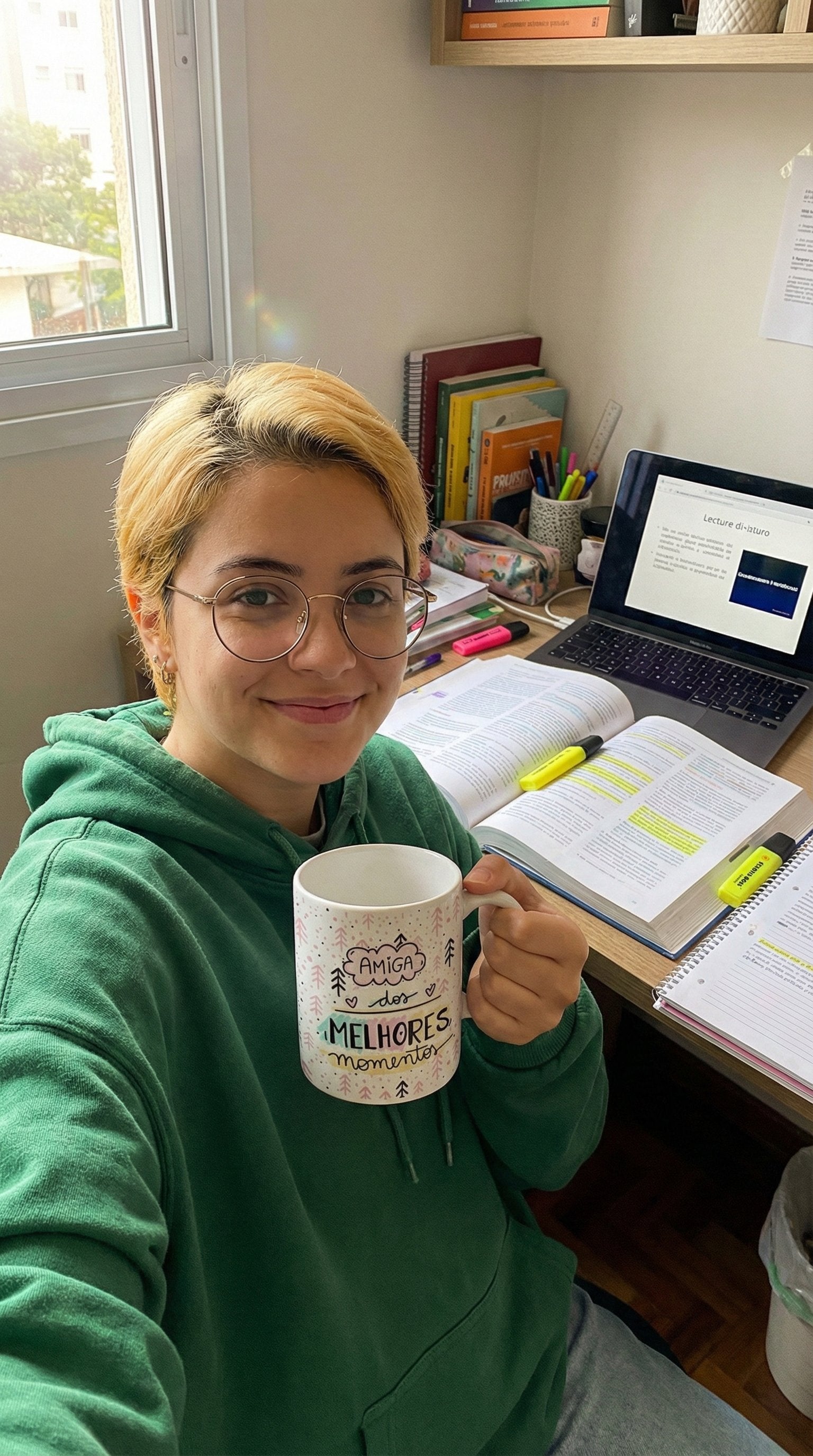 Avaliação de cliente - Caneca Personalizada Amigas com Foto e Frase — Presente Melhores Amigas