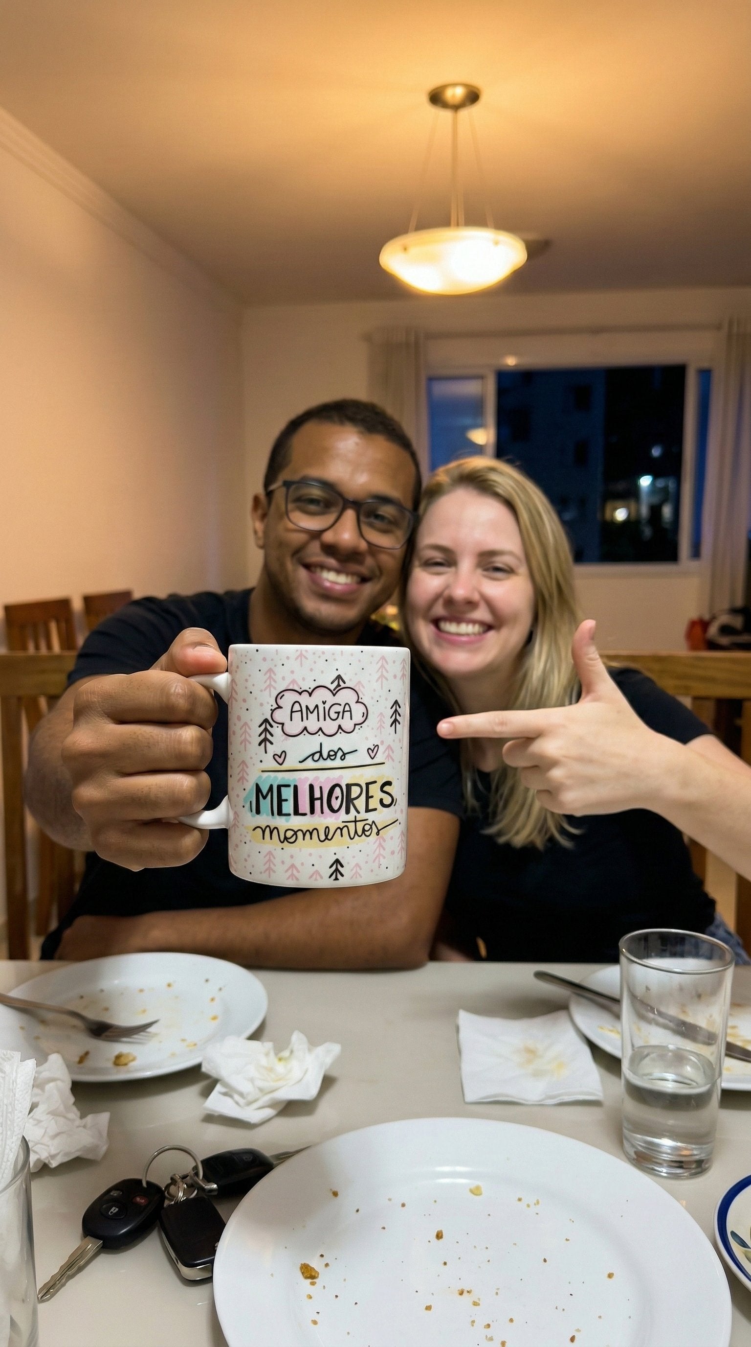 Avaliação de cliente - Caneca Personalizada Amigas com Foto e Nome — Presente Melhores Amigas
