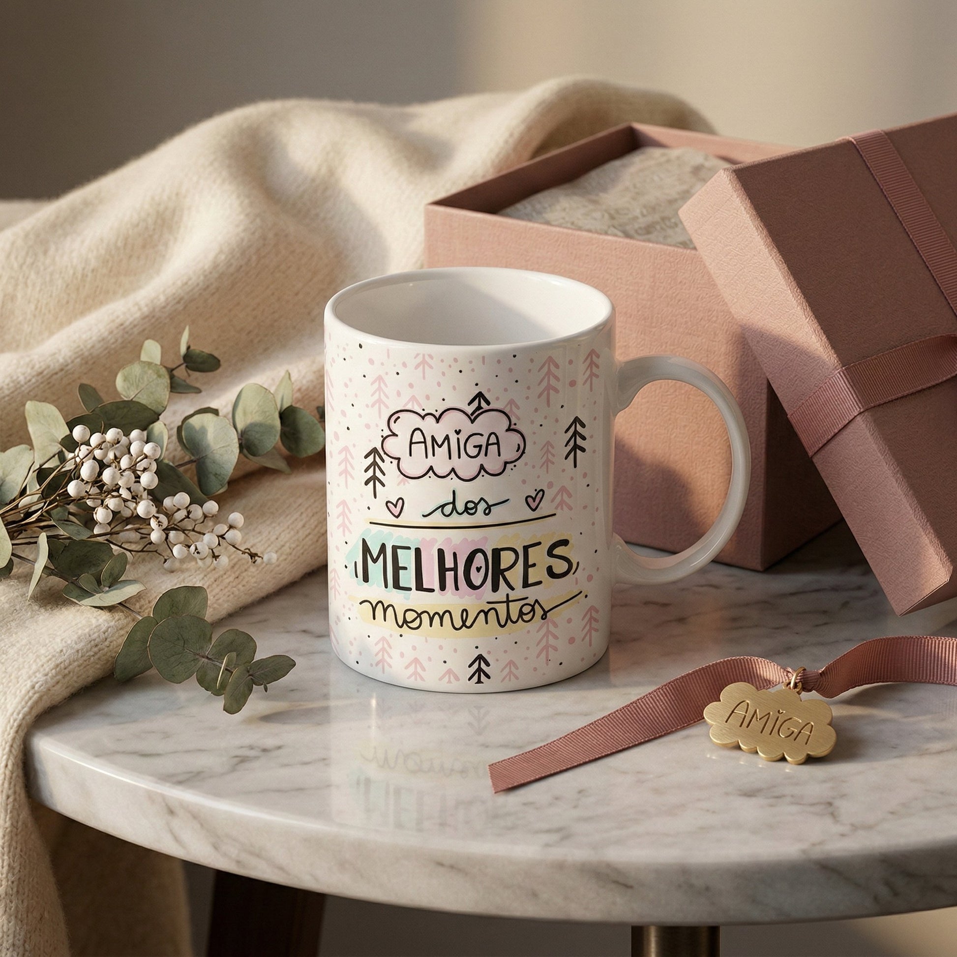 Avaliação de cliente - Caneca Personalizada Amigas com Foto e Nome — Presente Melhores Amigas