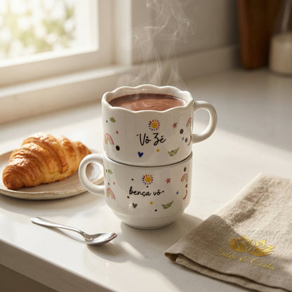 Caneca Personalizada com Nome e Foto | Presente para Avós