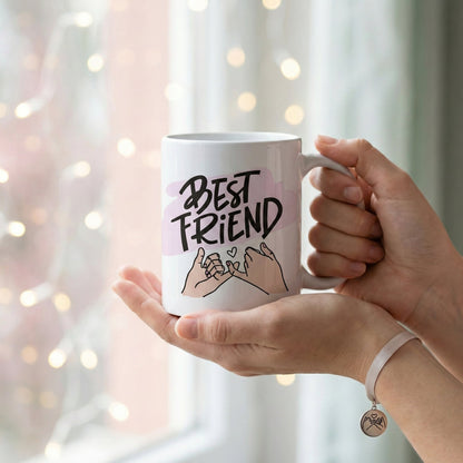 Caneca Personalizada com Foto e Frase — Presente Best Friend Amiga