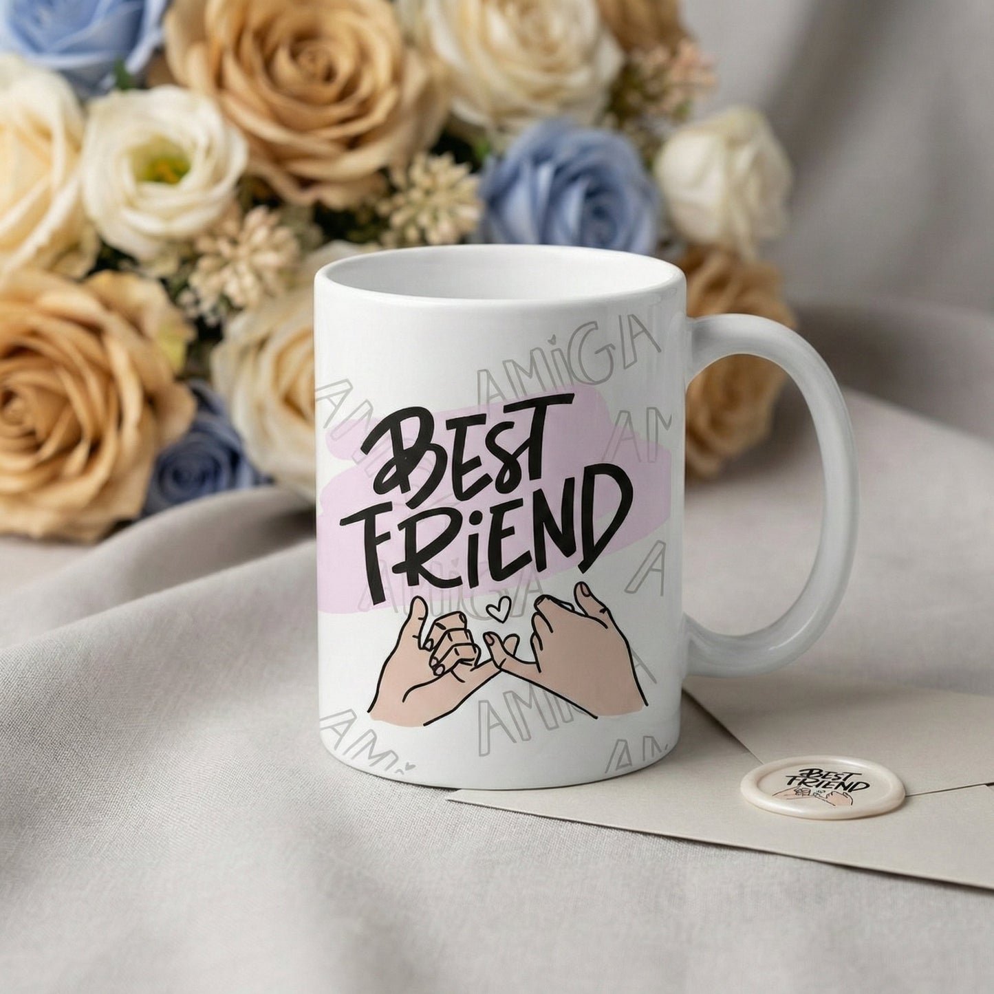 Avaliação de cliente - Caneca Personalizada com Foto e Frase — Presente Best Friend Amiga