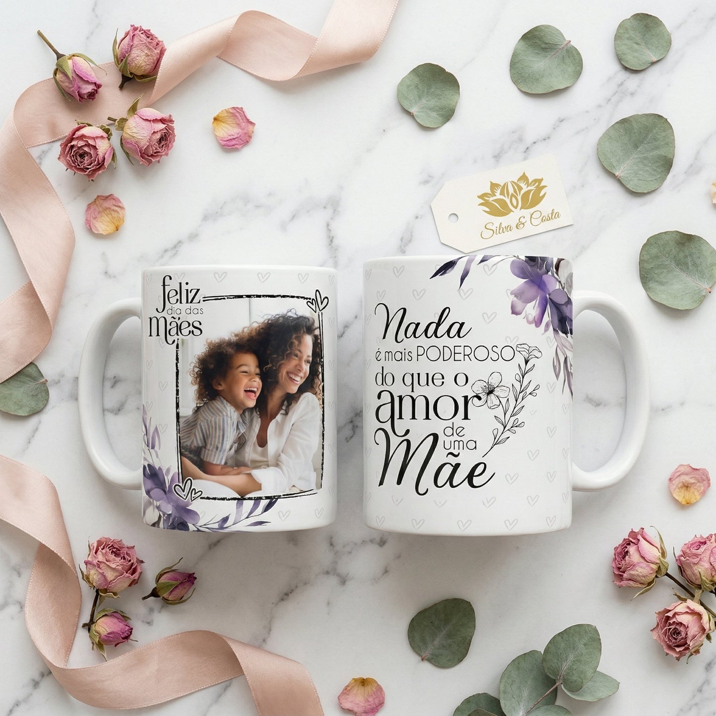 Caneca Personalizada com Foto e Frase | Dia das Mães