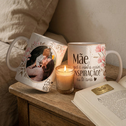 Caneca Personalizada com Foto | Presente Dia das Mães