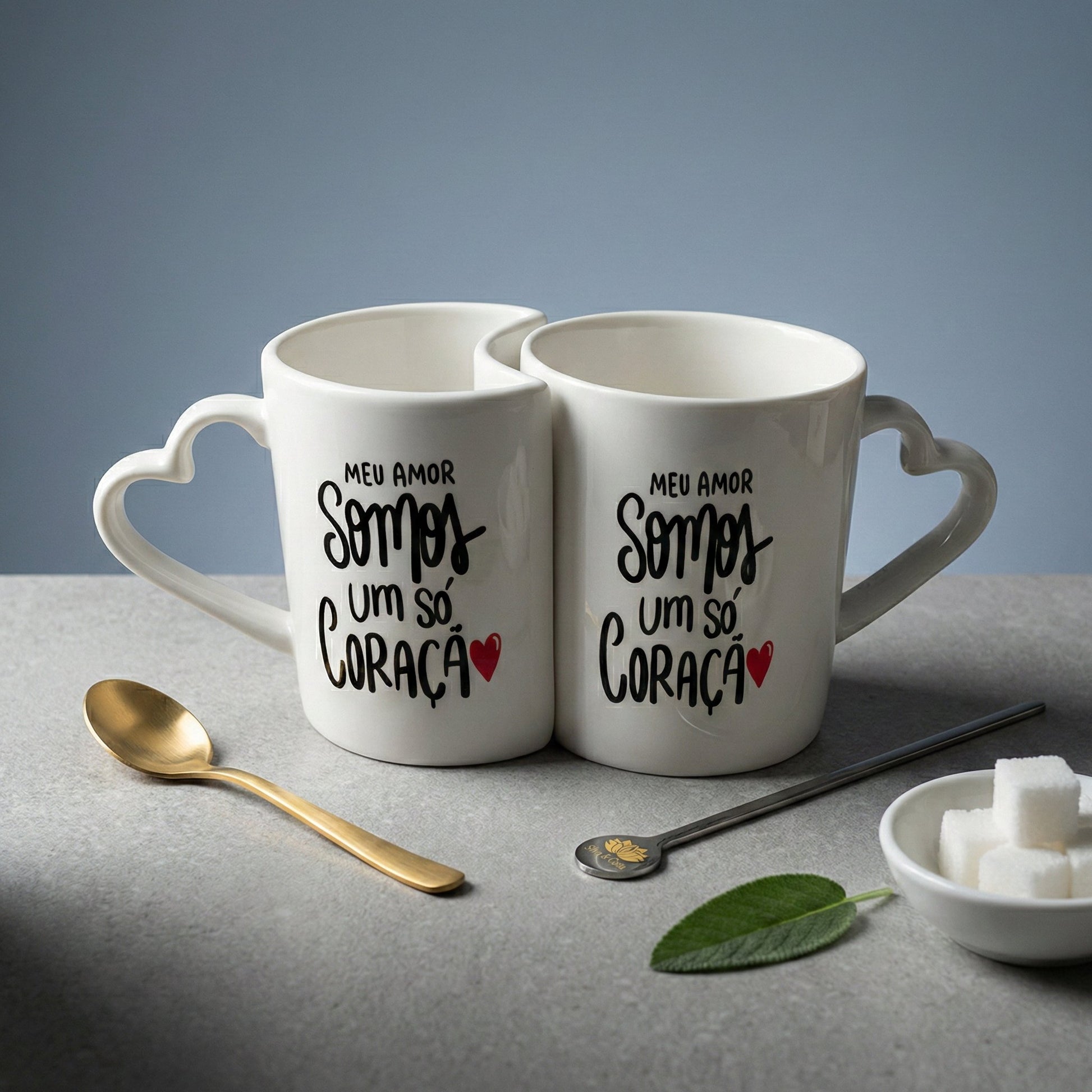 Avaliação de cliente - Caneca Personalizada com Foto Dupla Coração — Presente Romântico Casal