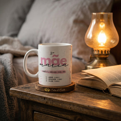 Caneca Personalizada com Foto e Nome | Presente Mãe