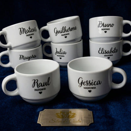 Caneca Personalizada com Foto e Nome | Padrinhos de Casamento