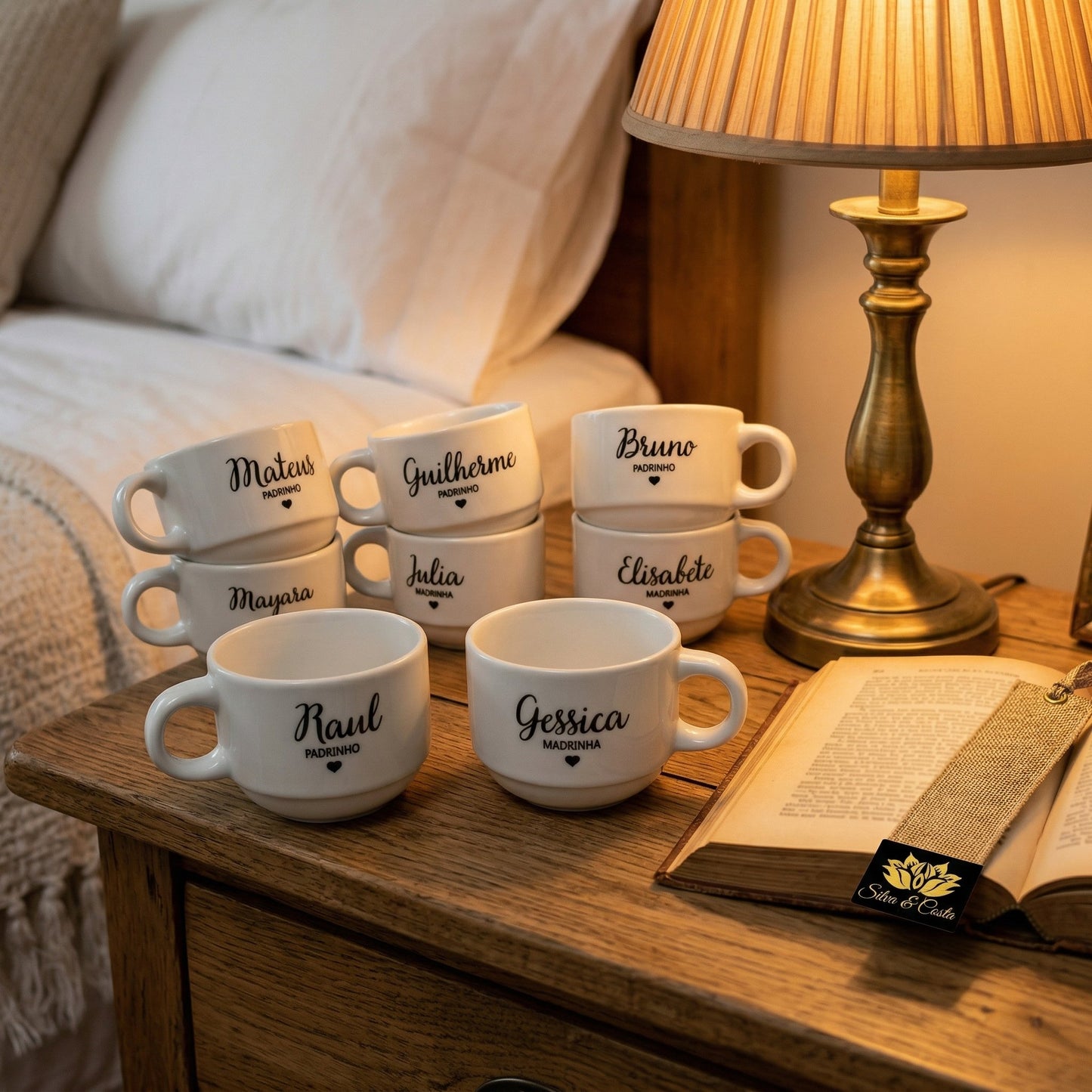 Caneca Personalizada com Foto e Nome | Padrinhos de Casamento