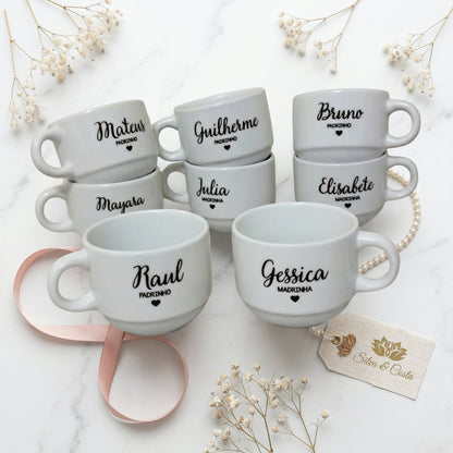 Caneca Personalizada com Foto e Nome | Padrinhos de Casamento