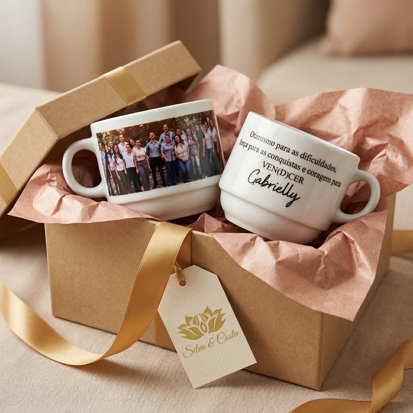 Caneca Porcelana Personalizada com Foto | Aniversário