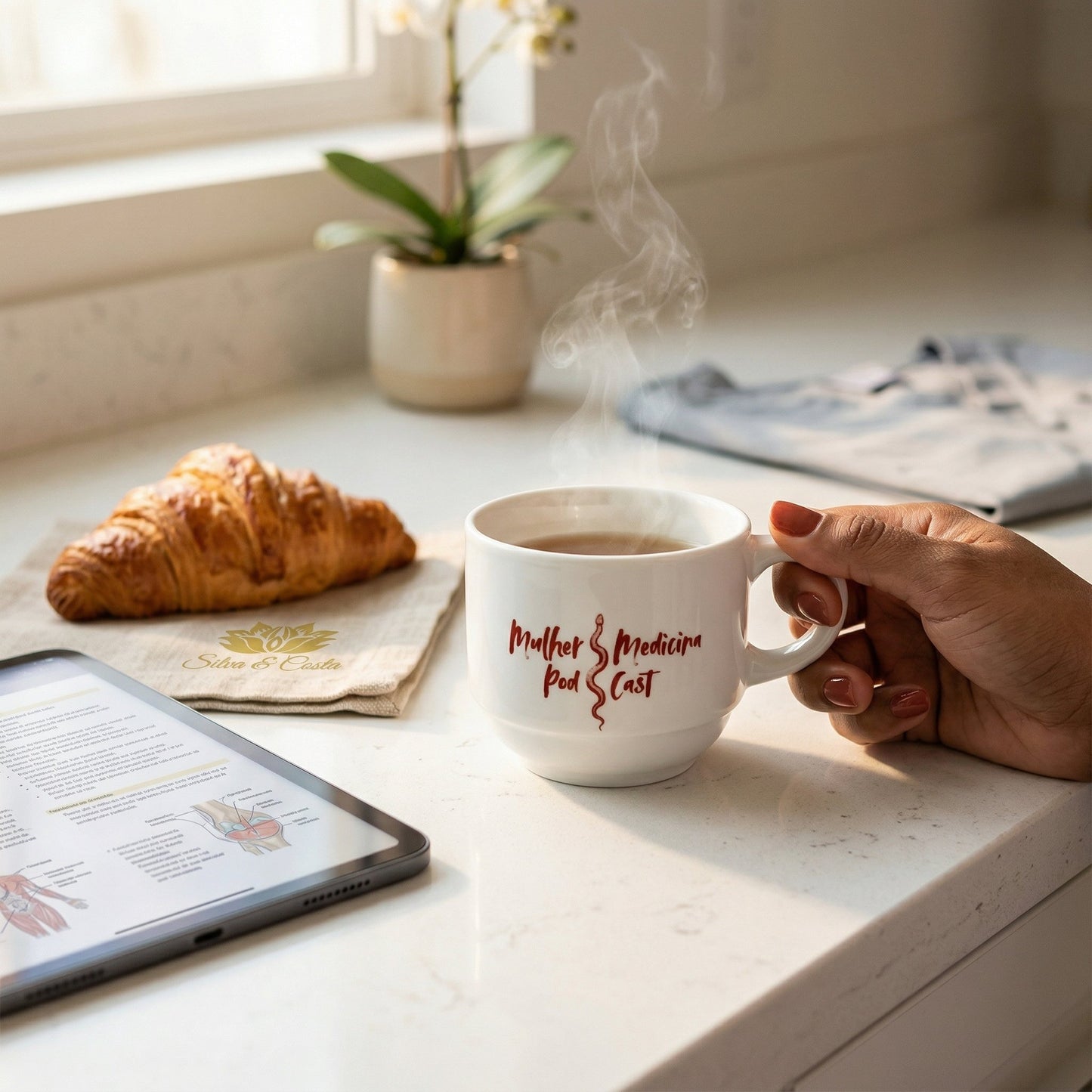 Caneca Porcelana Personalizada com Frase | Podcast