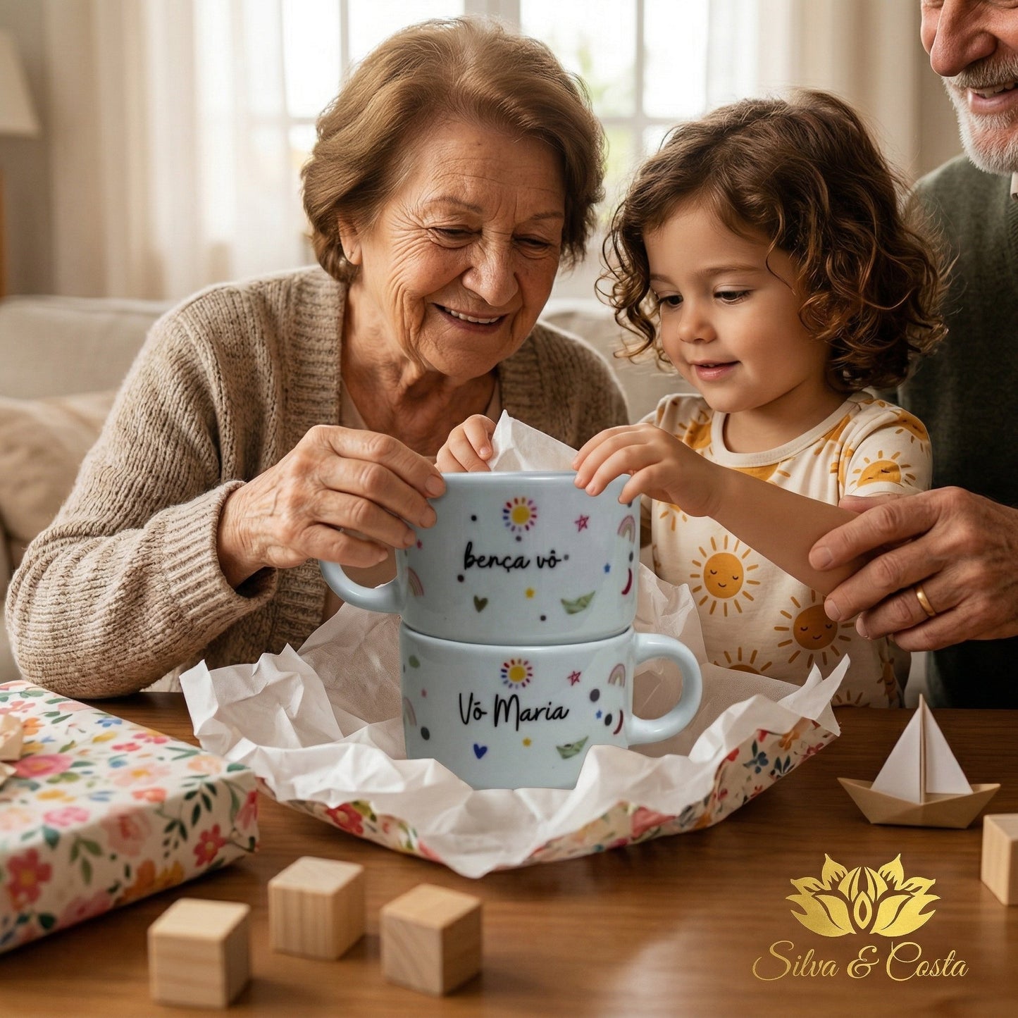 Conjunto Canecas Personalizado com Foto | Presente Avós