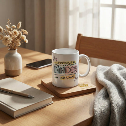 Kit Caneca Personalizada com Nome — Padrinhos Dindo e Dinda (2 un)