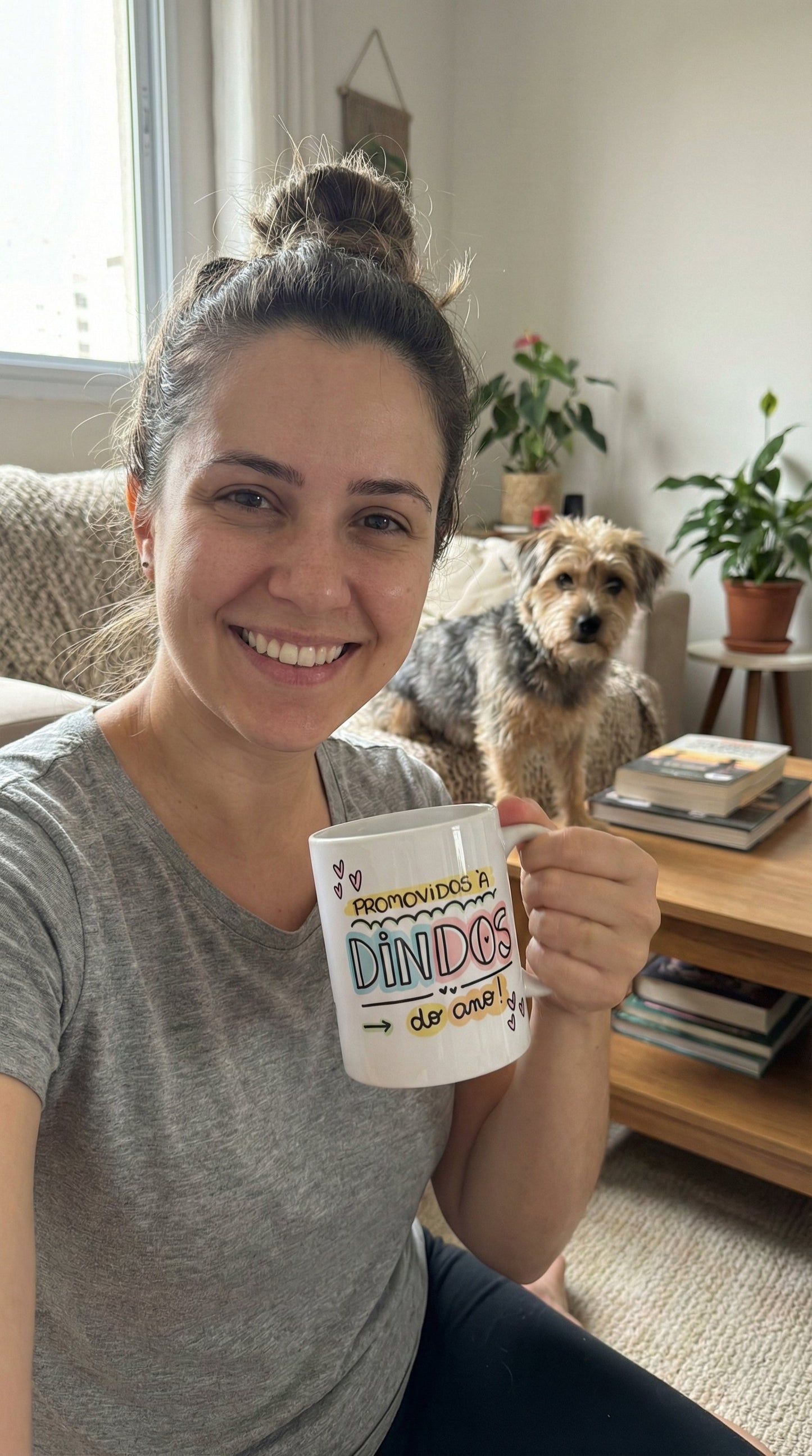 Avaliação de cliente - Kit Caneca Personalizada com Nome — Padrinhos Dindo e Dinda (2 un)
