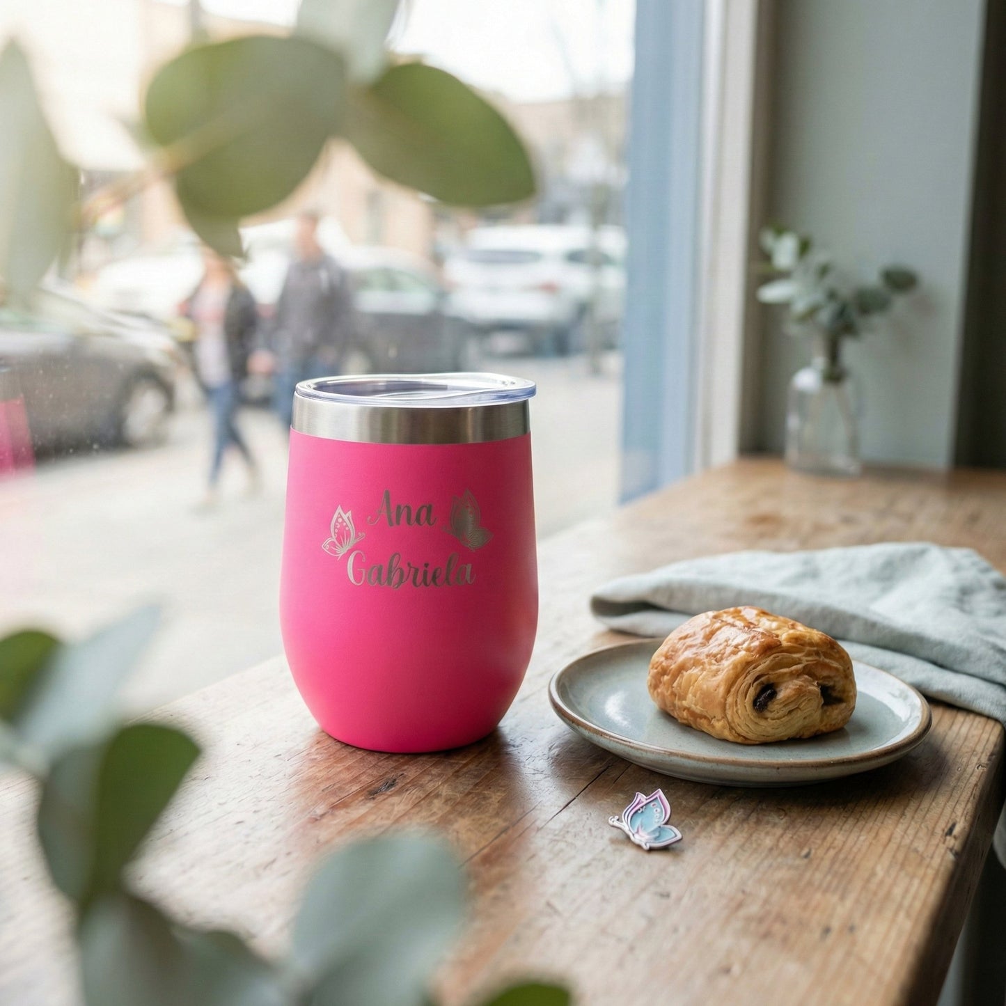 Copo Cuia Térmico Personalizado com Nome — Presente para Amantes de Café