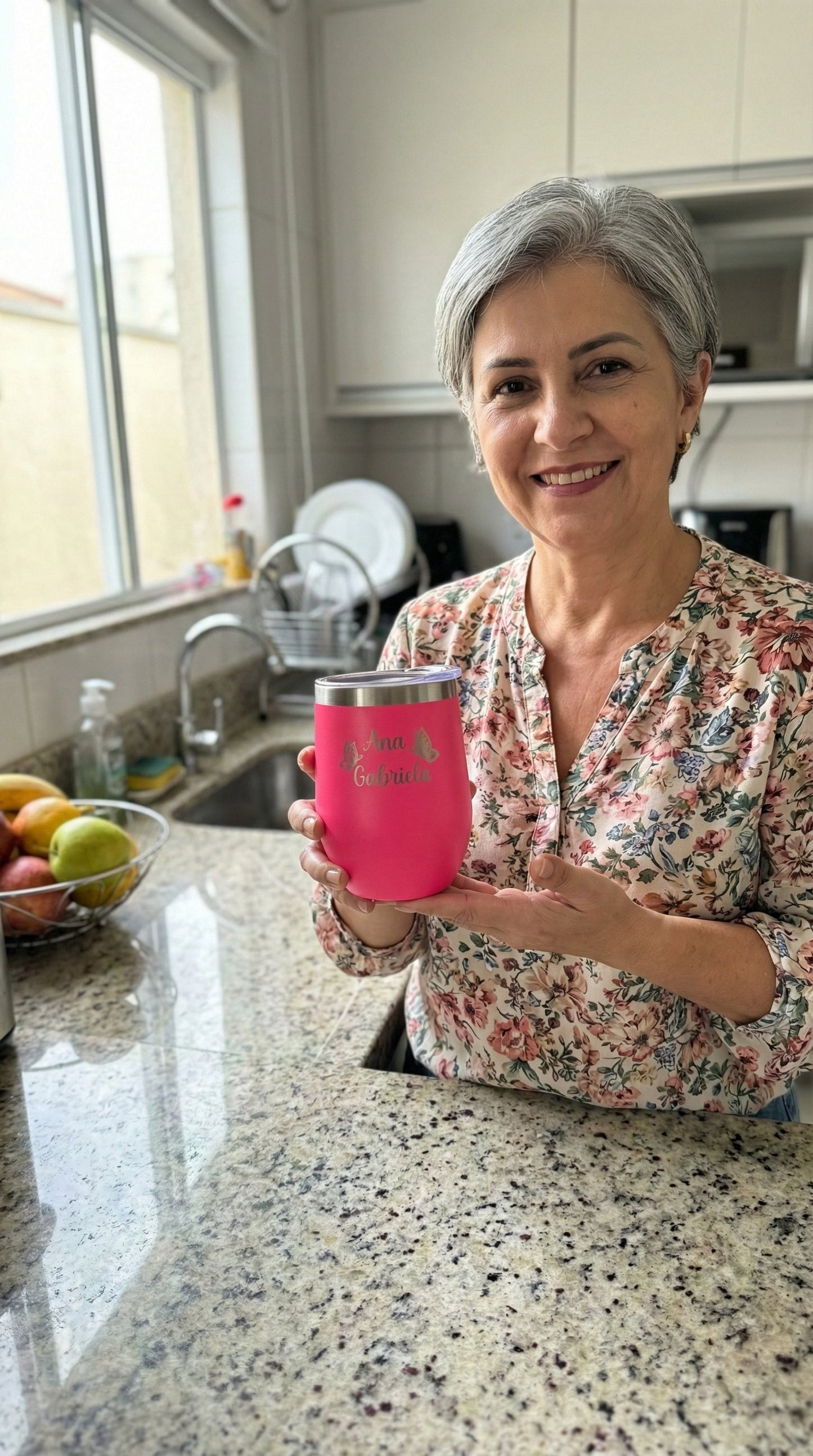 Avaliação de cliente - Copo Cuia Térmico Personalizado com Nome — Presente para Amantes de Café
